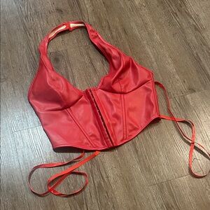 Worn once** SHEIN Red Halter Top